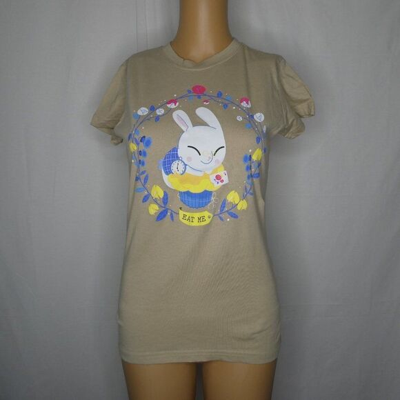 Teefury Alice in Wonderland White Rabbit T Shirt S - Picture 2 of 4